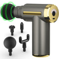 Massage Gun Deep Tissue for Pain Relief with 4 Massage Heads & 6 Speeds, Electric Mini Handheld Body Massager for Any Pain Relief