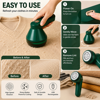 Rechargeable Electric Clothing Lint Remover