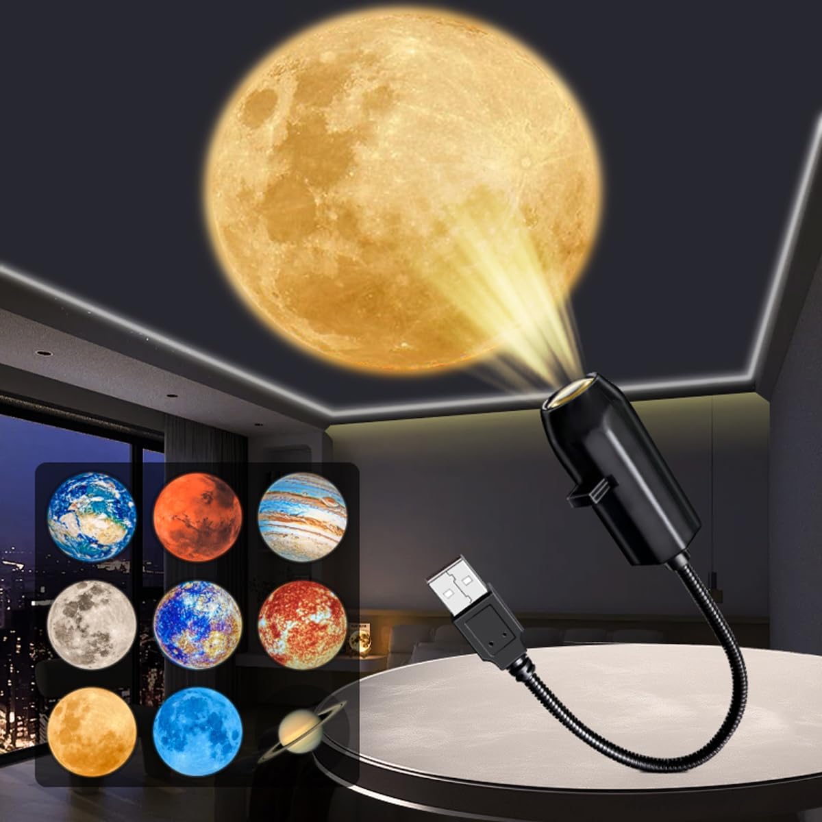 Moon roof light Projector