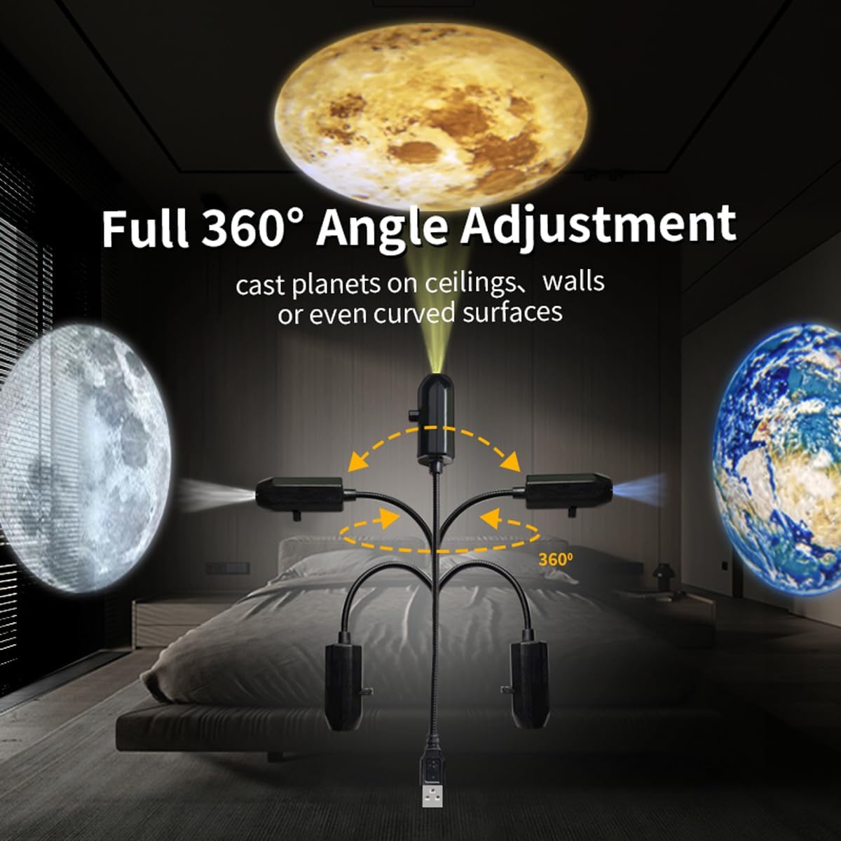 Moon roof light Projector