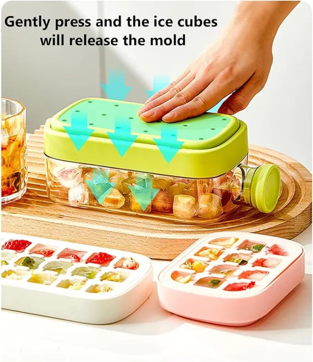 Ice Cube Maker with Cover Easy to Make 15 Ice Perfect for Home Parties Festivals