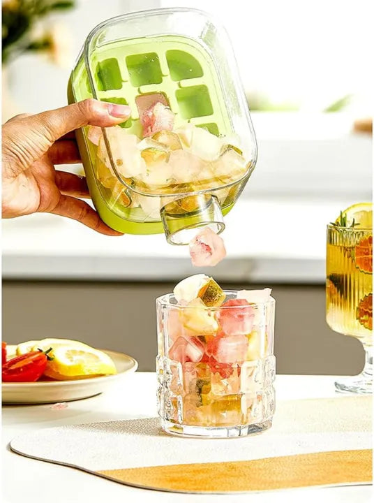Ice Cube Maker with Cover Easy to Make 15 Ice Perfect for Home Parties Festivals
