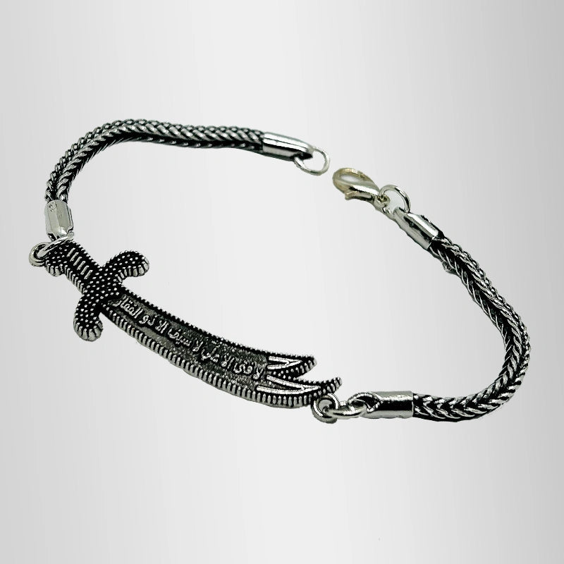 Italian Style Chain Steel Zulfiqar Bracelet