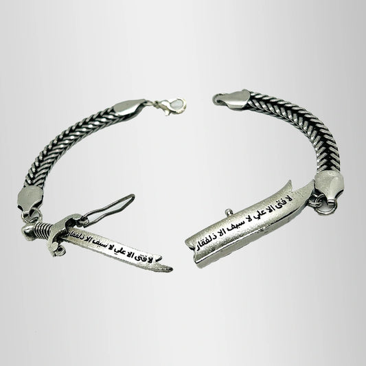 Italian Style Chain Steel Zulfiqar Bracelet